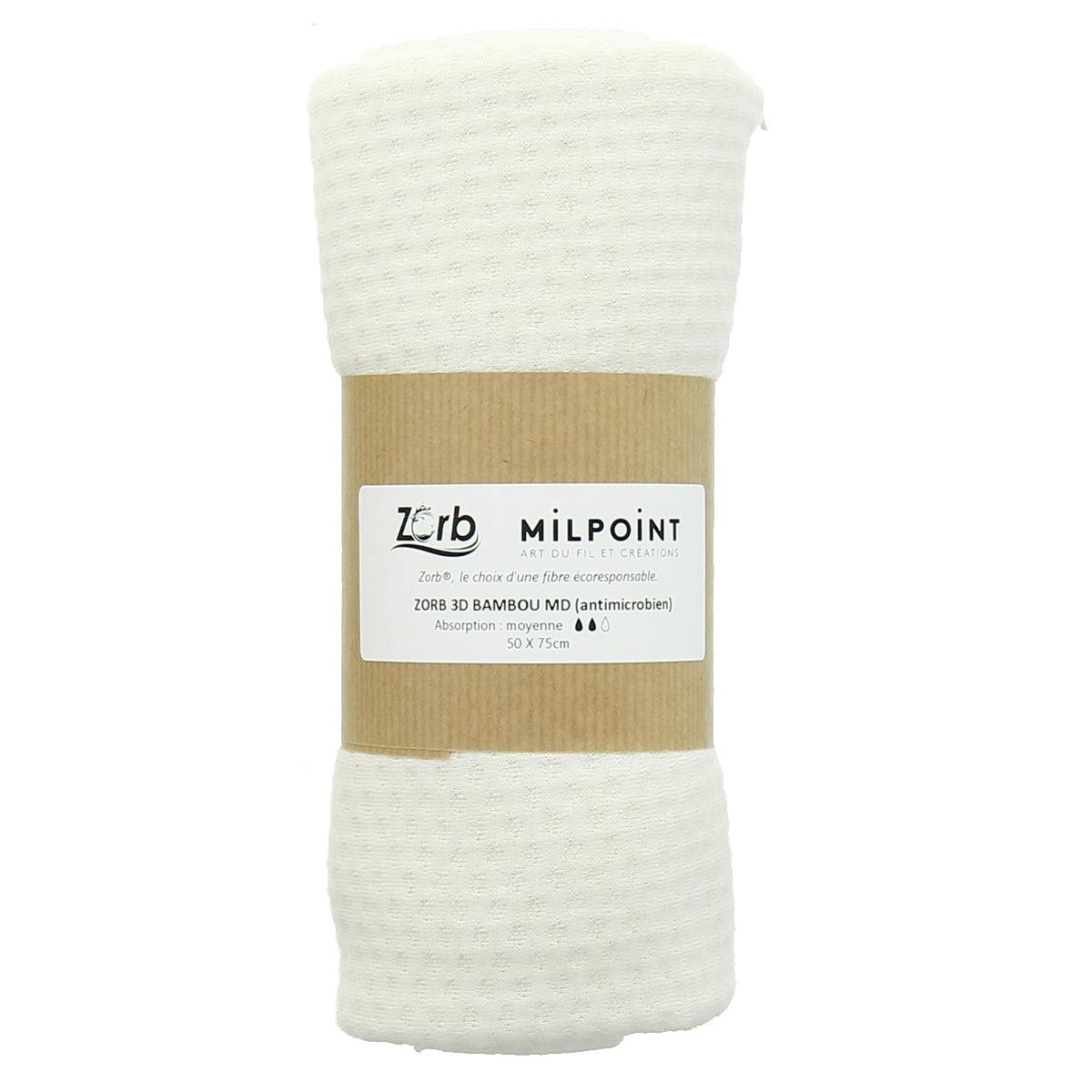 Middle Absorbent fabric coupon Zorb 3D Bamboo MD 50 x 75 cm - natural