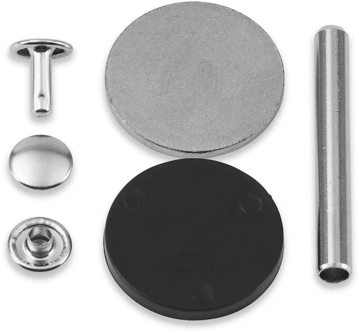 Set von 20 tubulären Nieten 4-6 mm Silbervario Kreatives Werkzeug