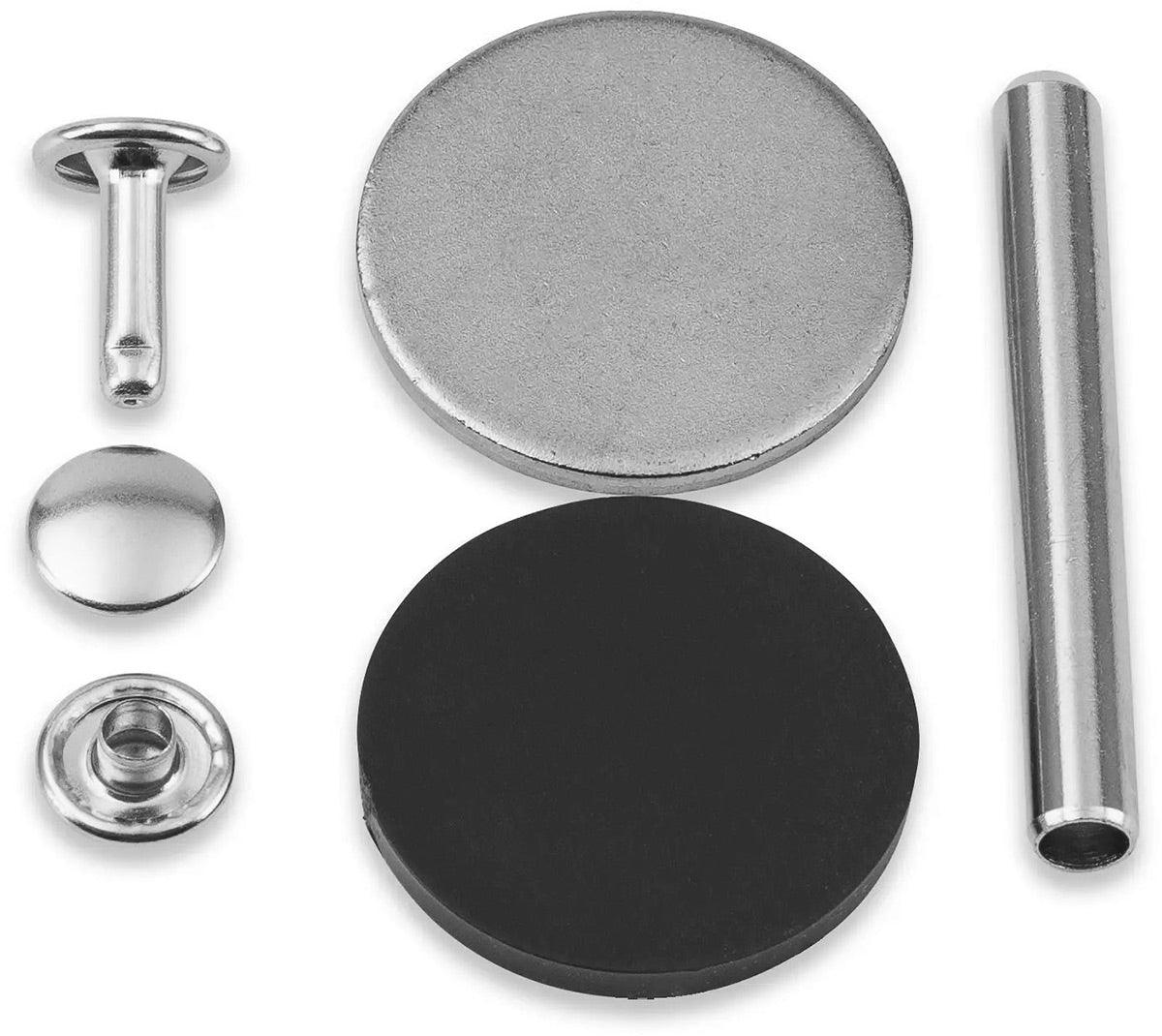 Set von 12 tubulären Nieten 6-9 mm Silber Vario Kreatives Werkzeug