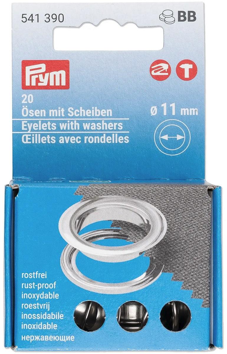 Set de 20 oeillets avec rondelles 11 mm argent VARIO Creative Tool