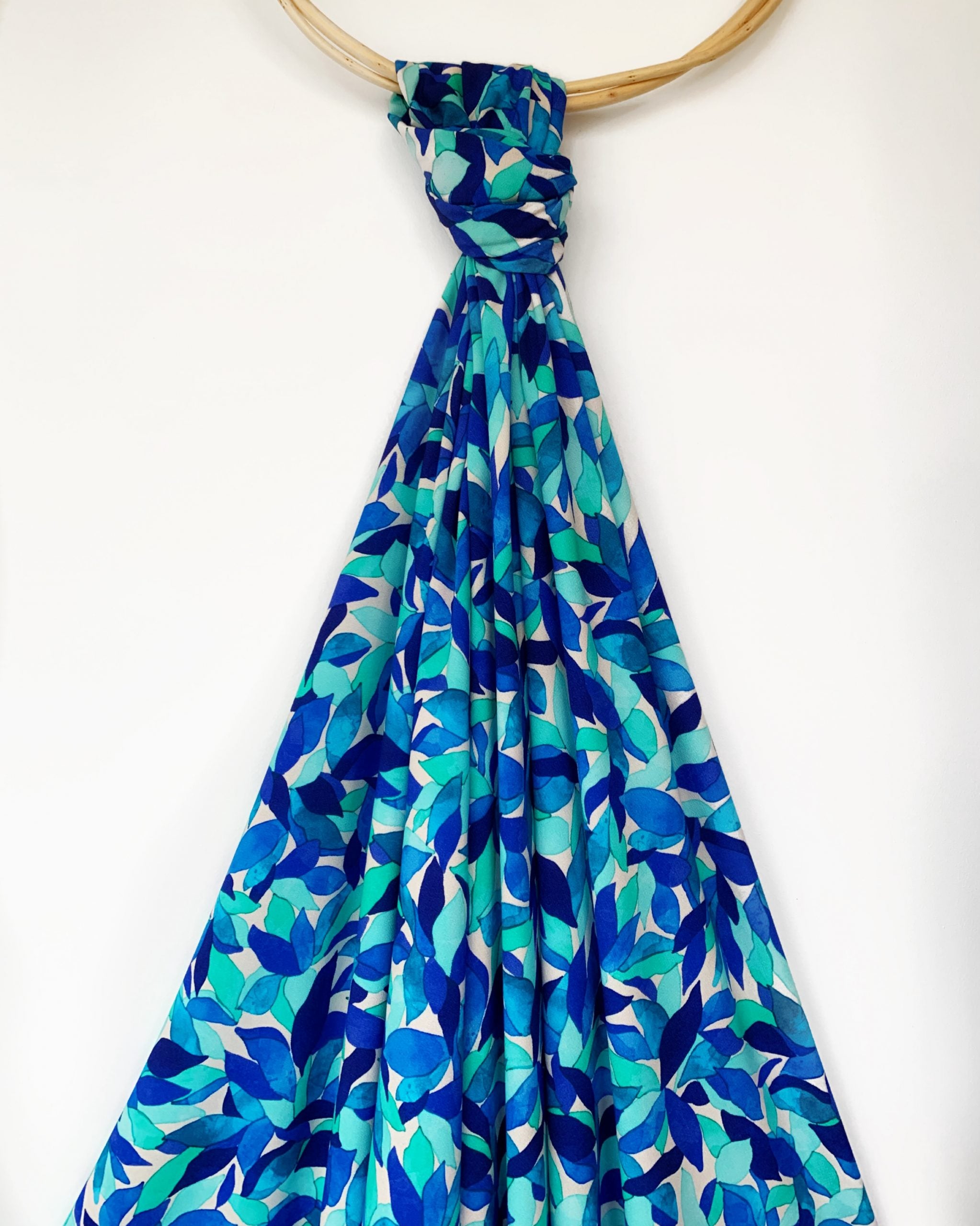 Azurite viscose crepe fabric - My Dress made