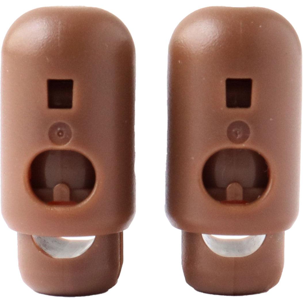 Set of 2 Stop Cord YKK - Brown