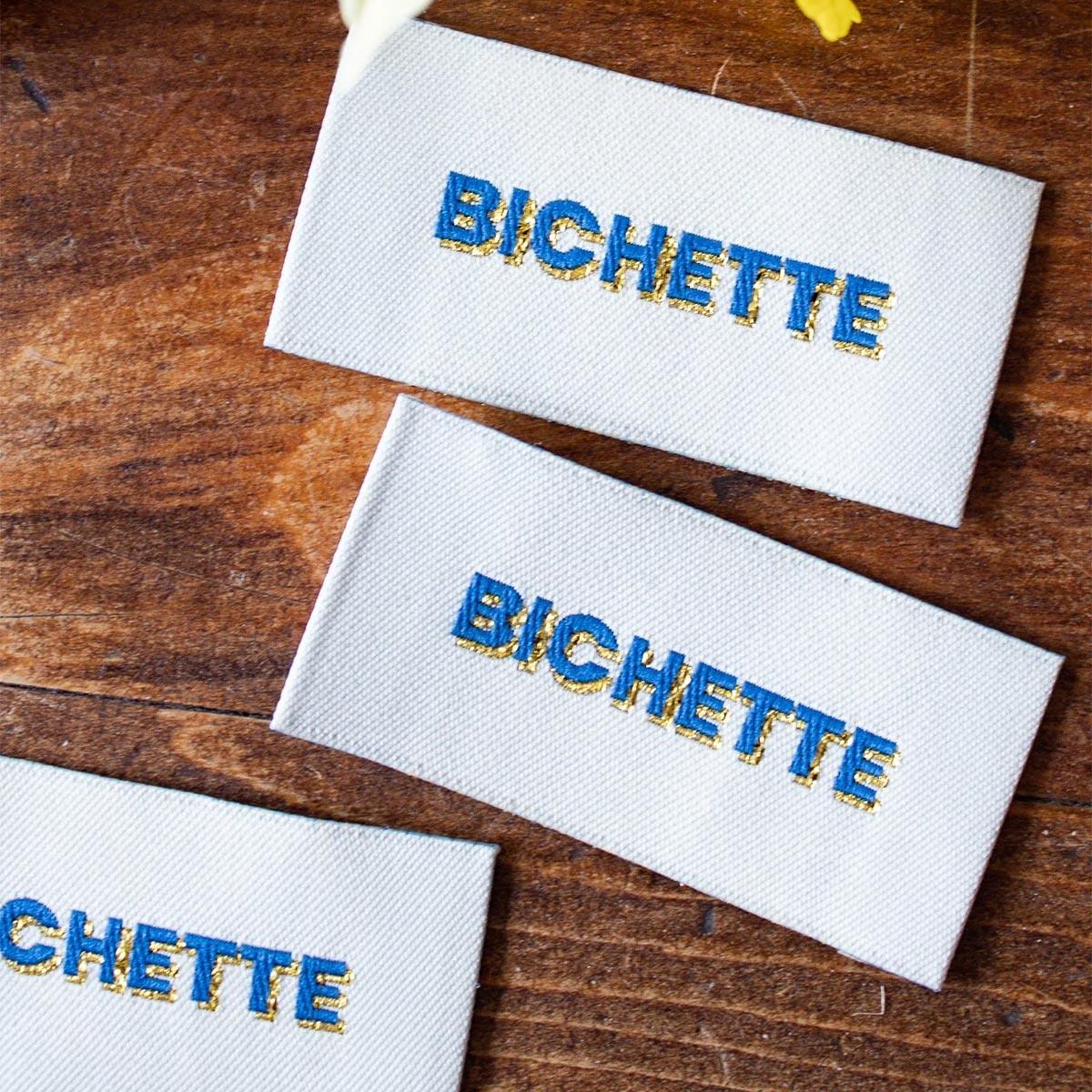 Set of 5 sewing labels - Bichette