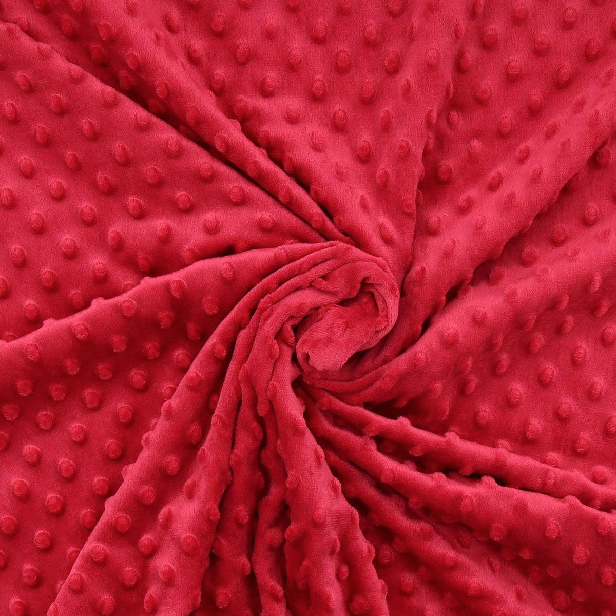 Minky Poto - red fabric