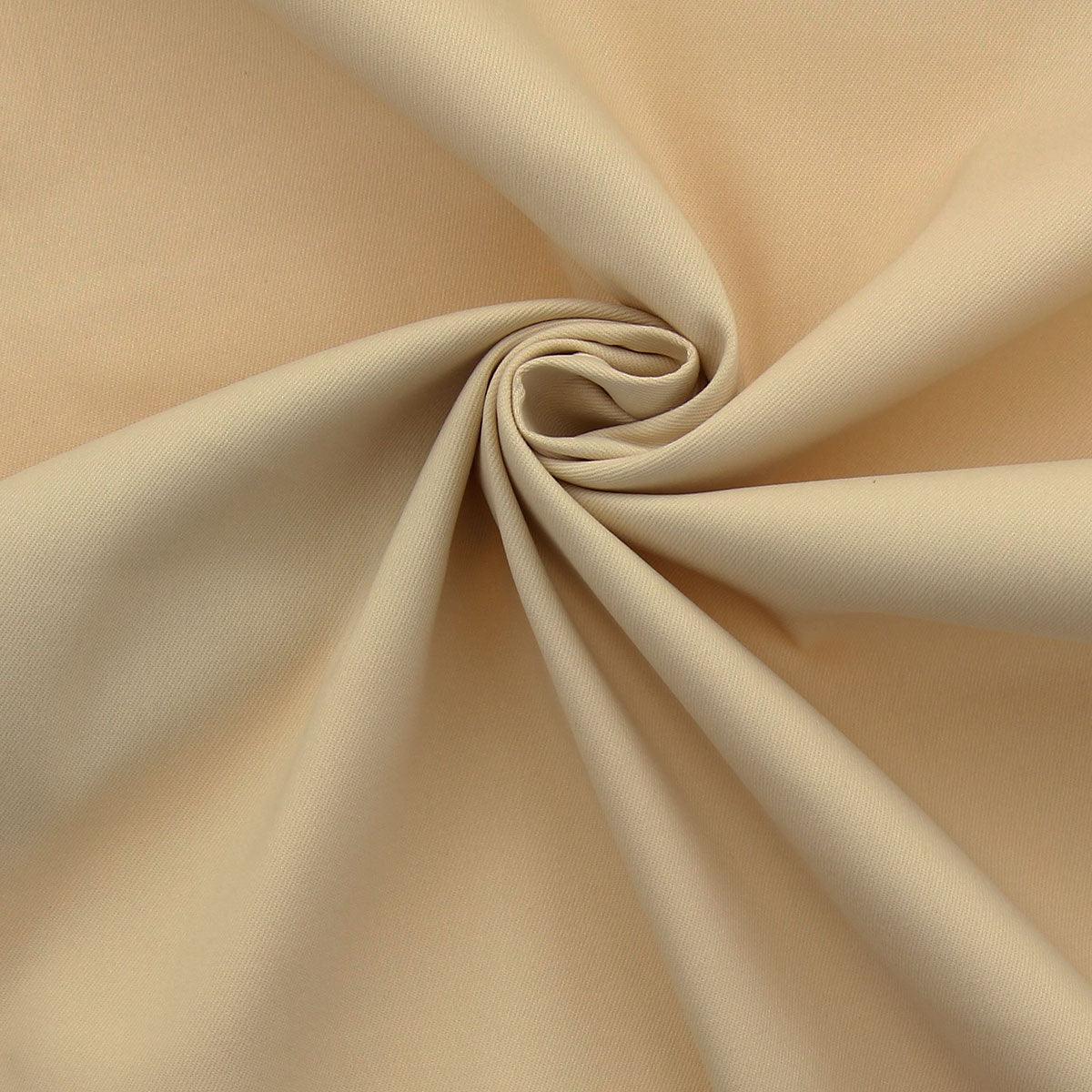 Tissu gabardine de coton stretch - Champagne