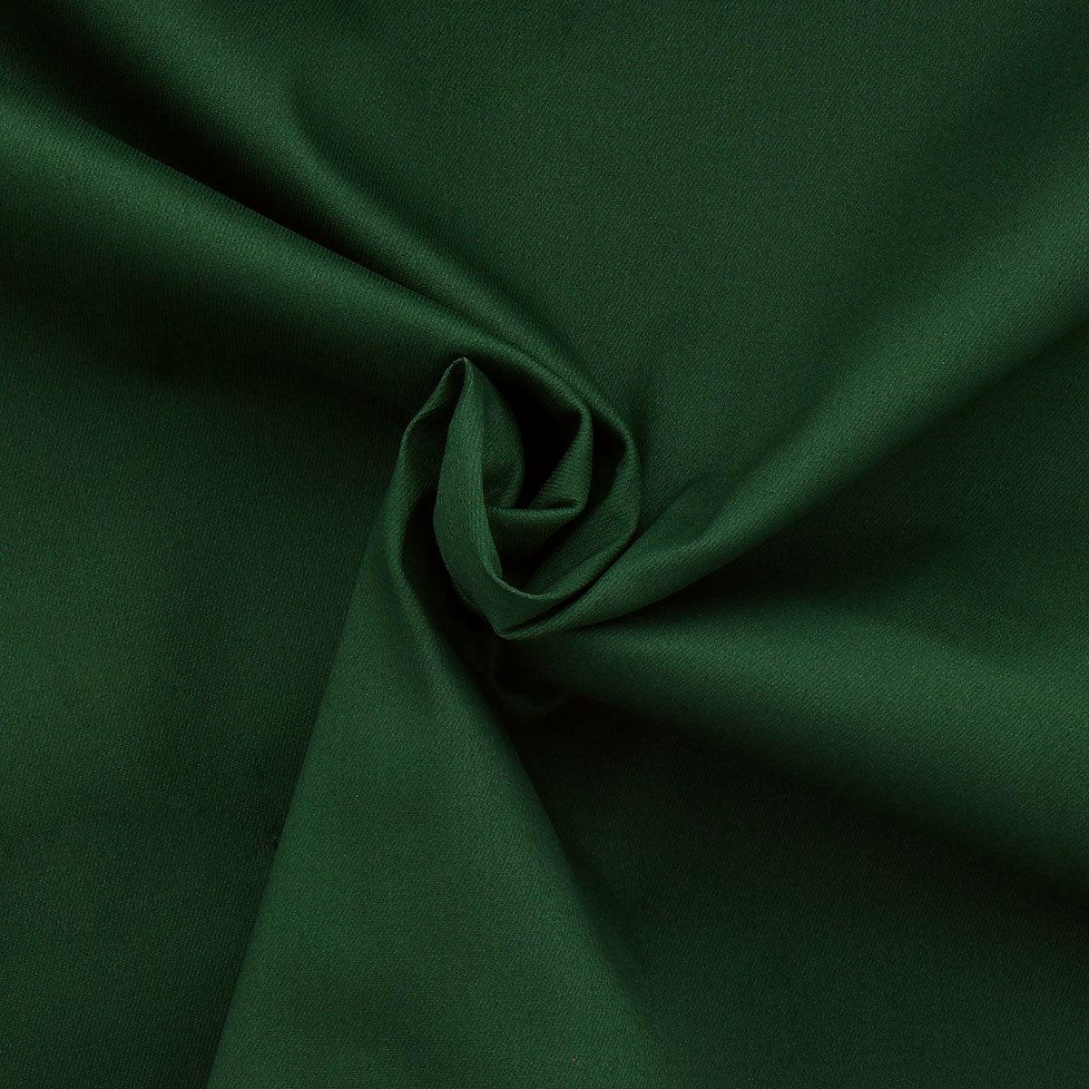 Tissu gabardine de coton stretch - Vert foncé