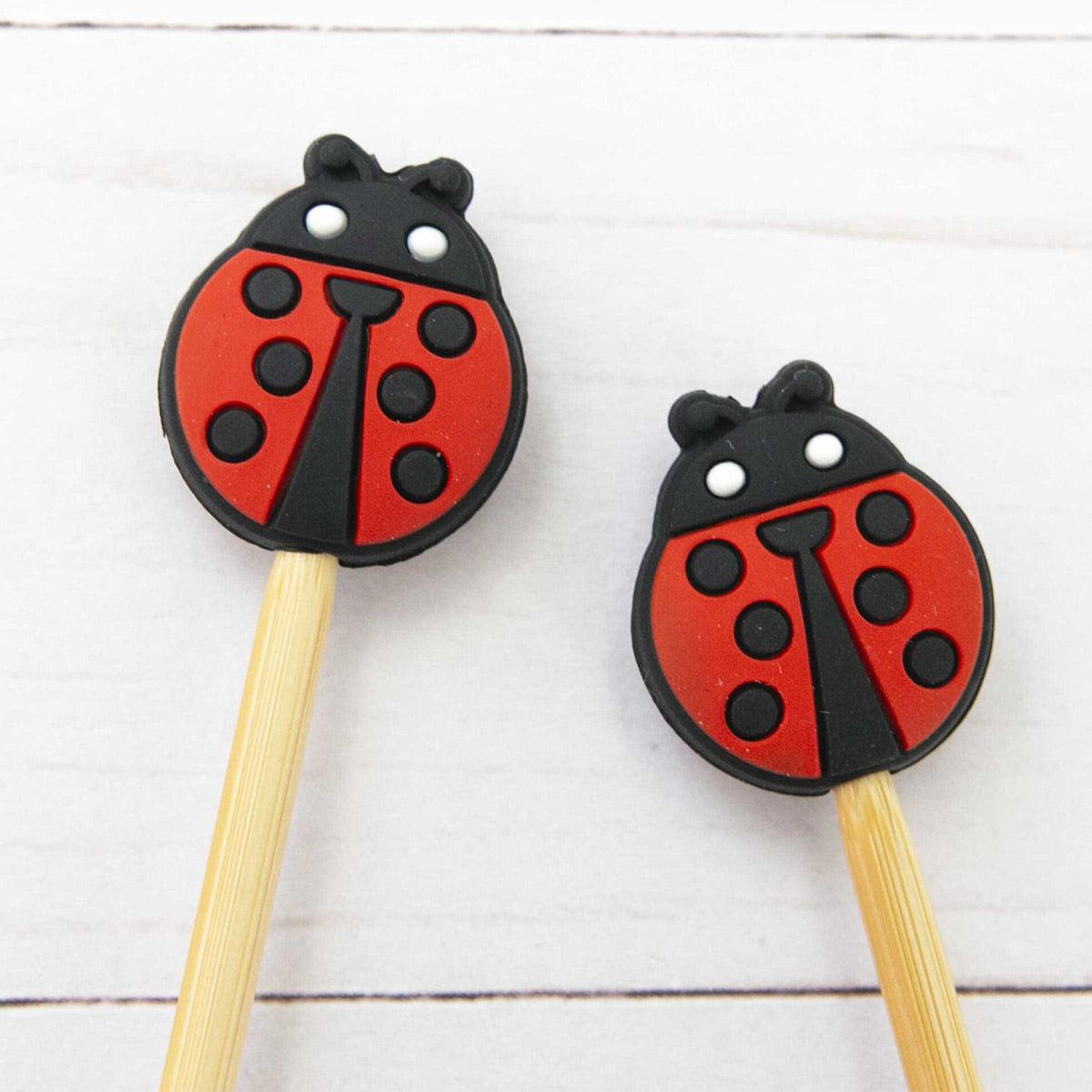 Candle stops for knitting needles - Beetle