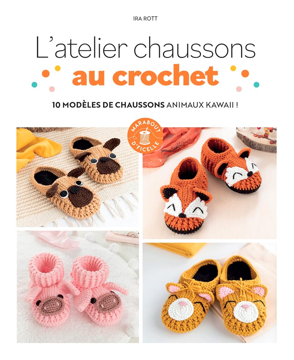 Livre l´atelier chaussons au crochet