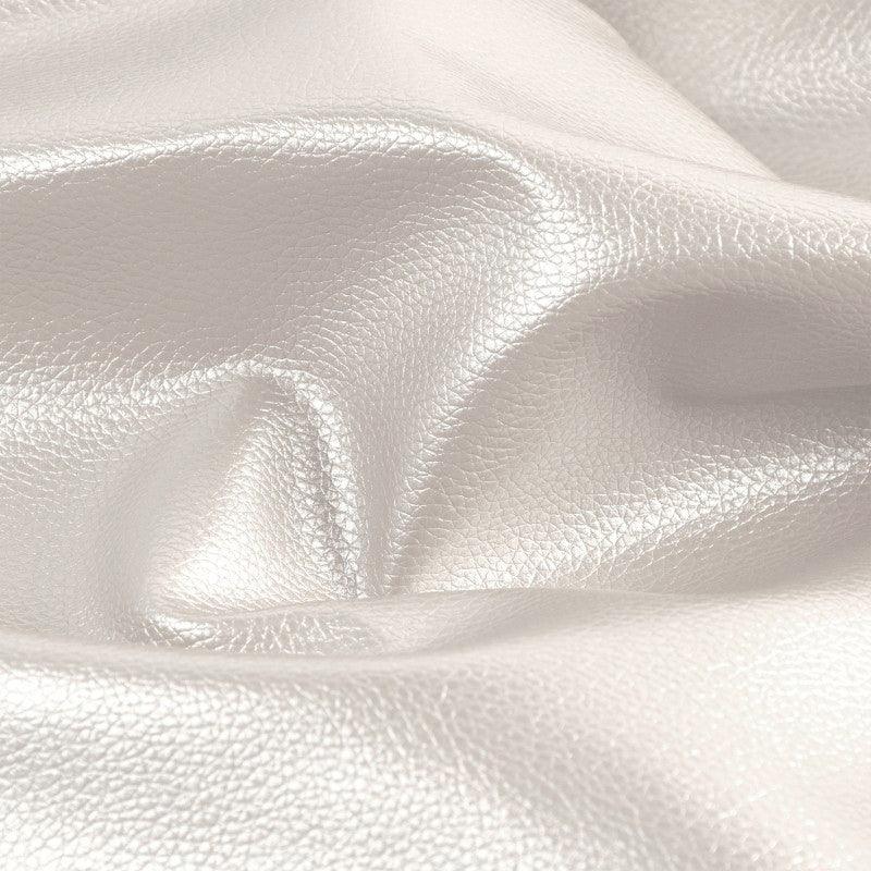 Coupon simili Karla Star 140 cm x 50 cm - Blanc métallisé