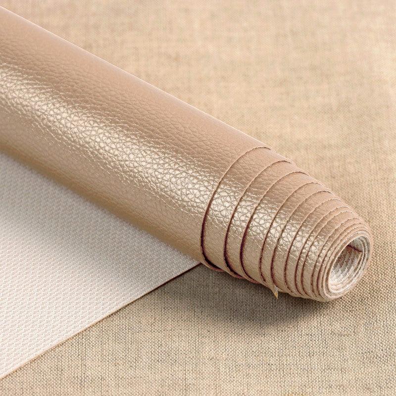 Coupon simili Karla Star 140 cm x 50 cm - Taupe foncé métallisé