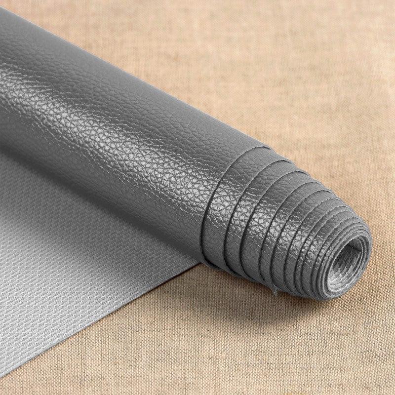 Coupon simili Karla Star 140 cm x 50 cm - Gris métallisé