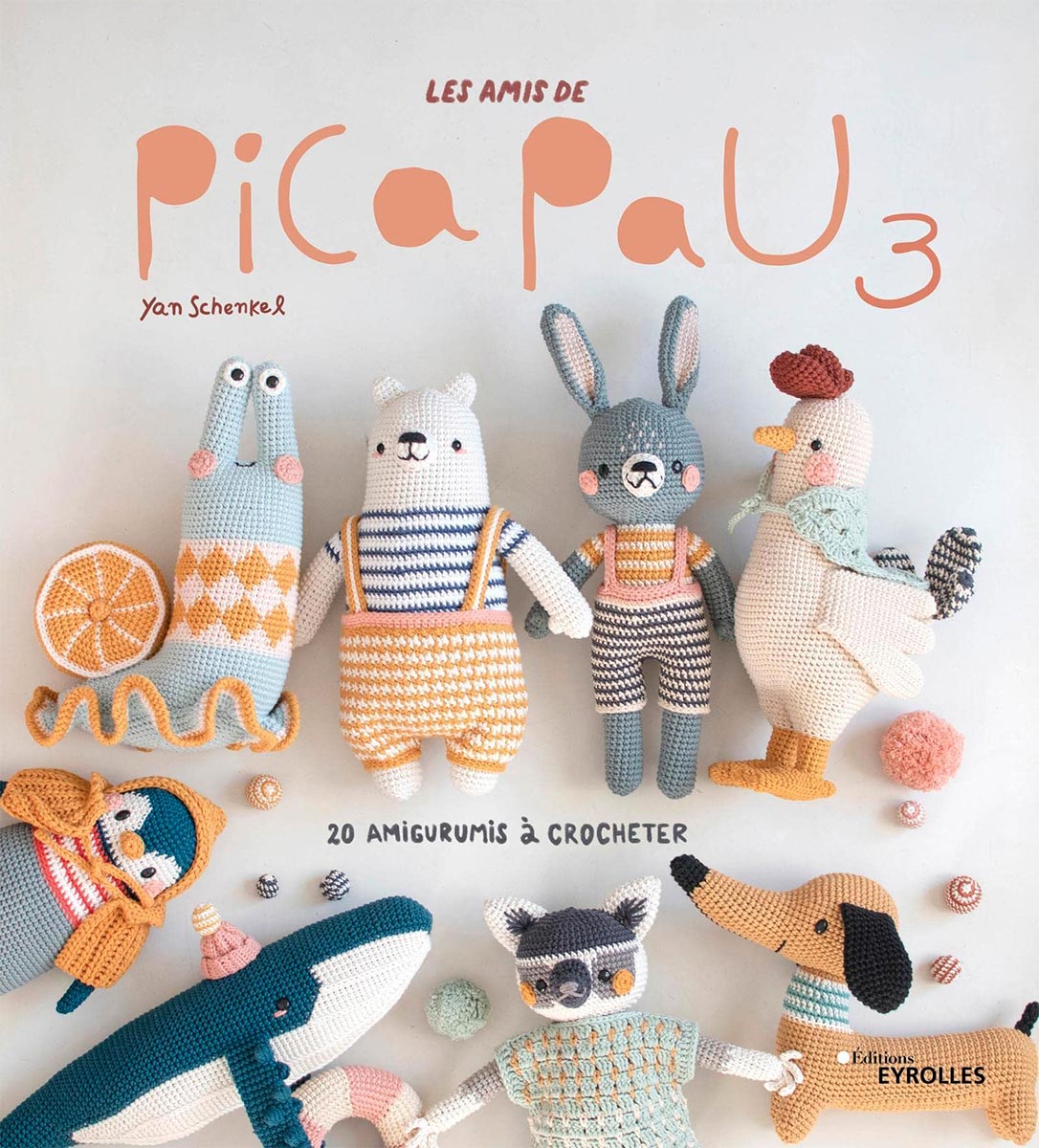 Livre les amis de Pica Pau volume 3 - 20 amigurumis à crocheter