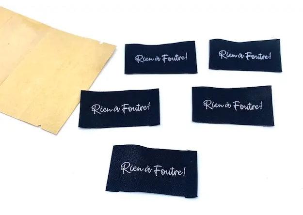 Set of 5 labels woven to sew nothing to give!