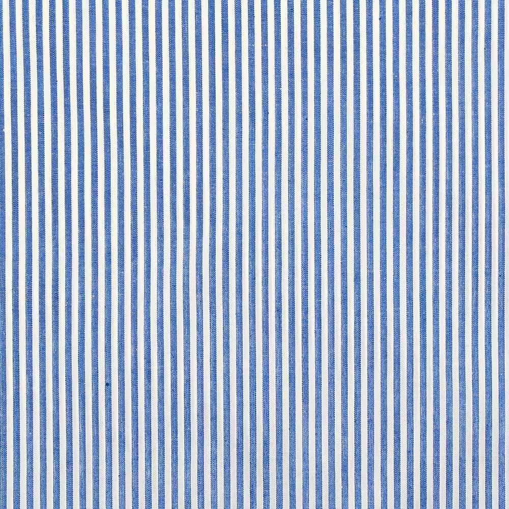 Cotton poplin fabric - fine stripes - blue