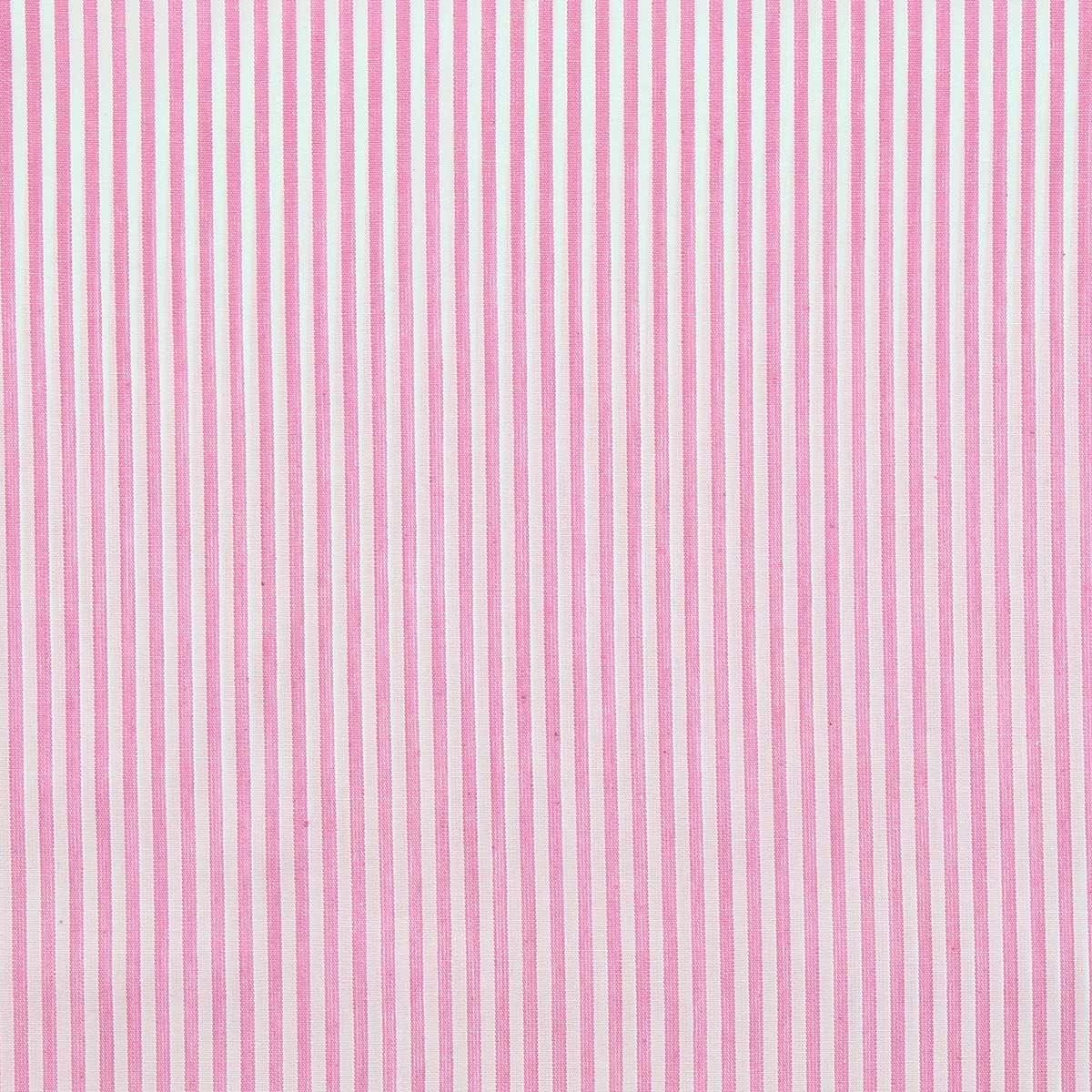 Cotton poplin fabric - fine stripes - pink