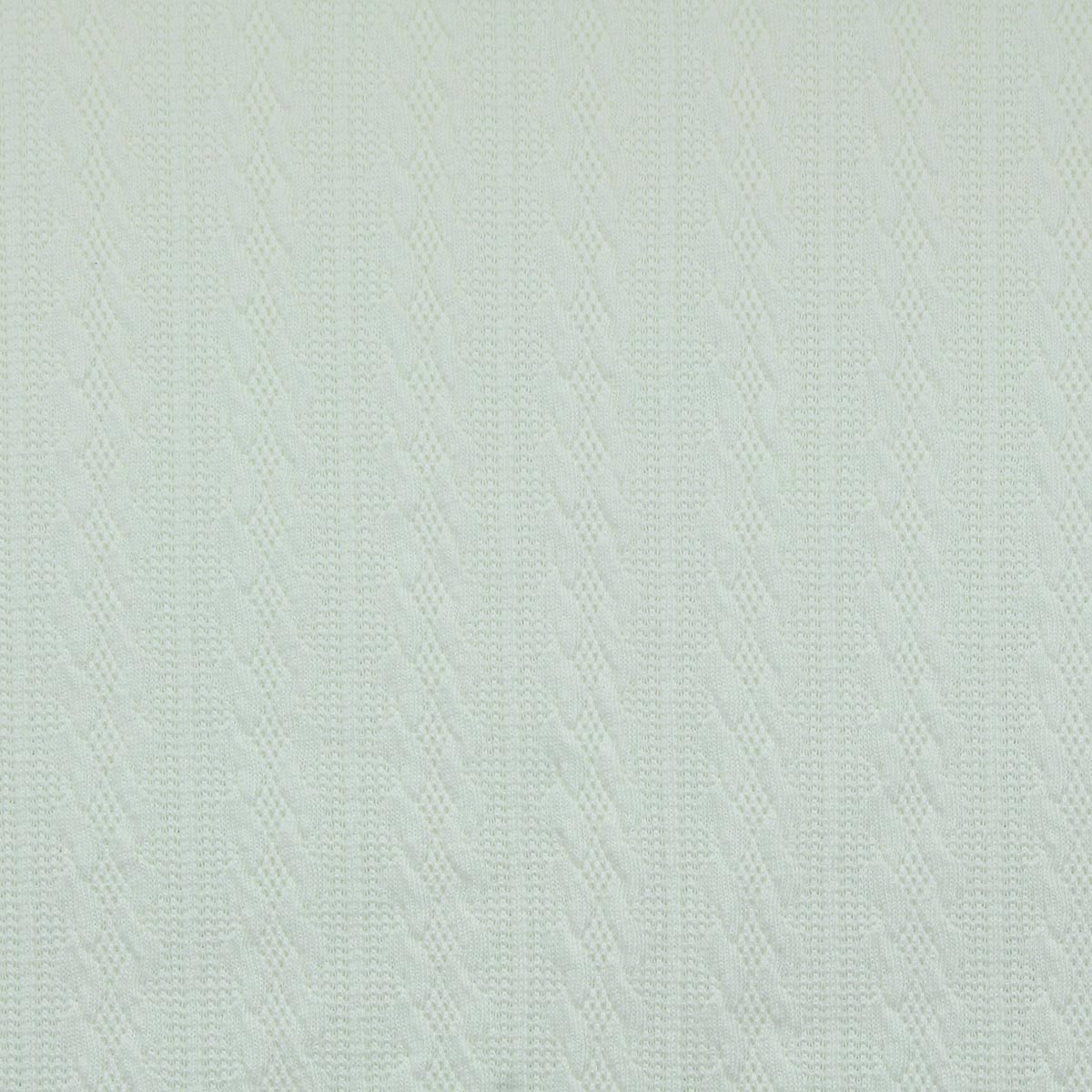 Tissu maille tricot jacquard - Blanc naturel