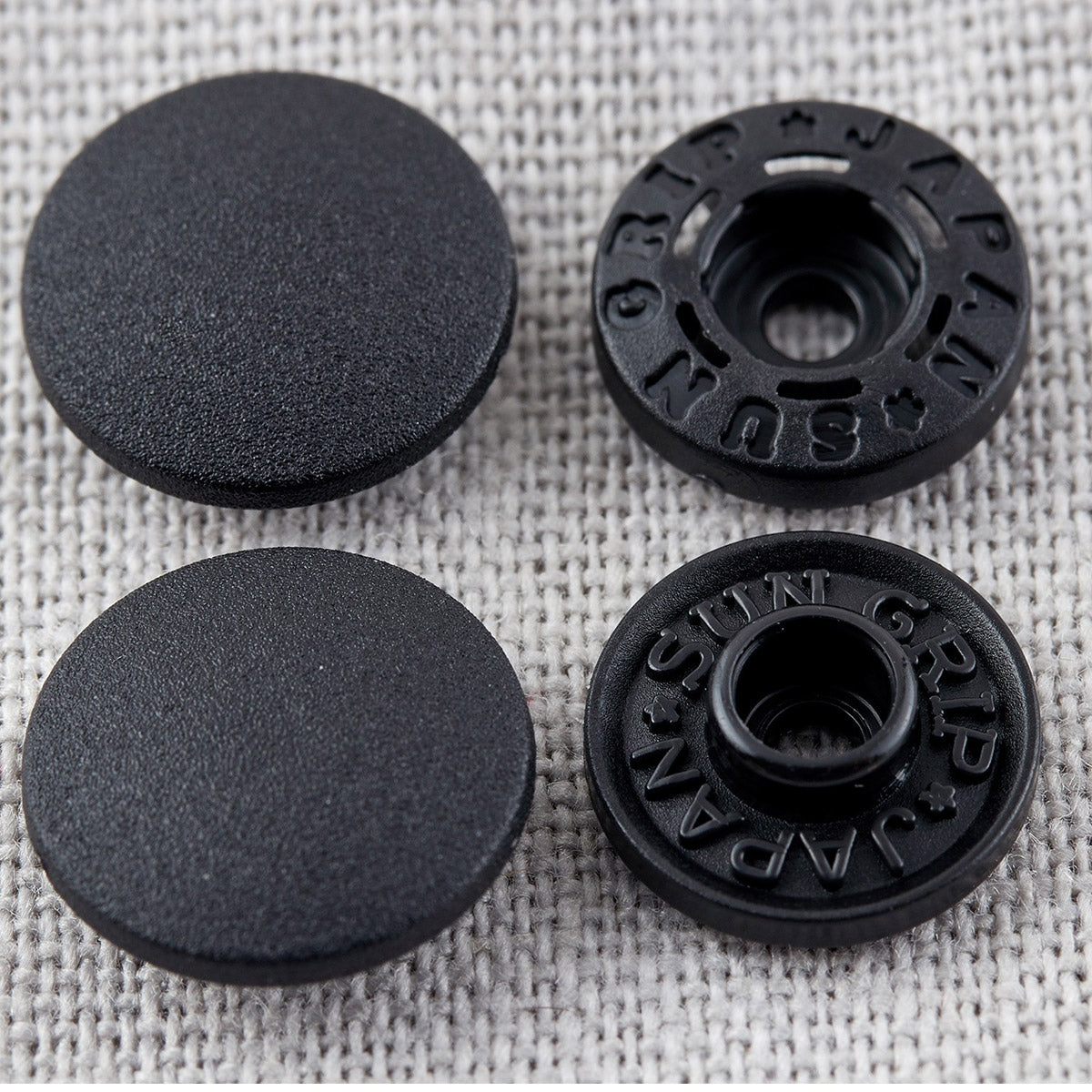 Boutons pression magiques sans pince 13 mm - Noir