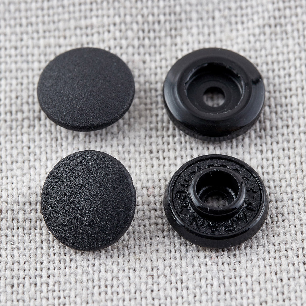 Magic pressure buttons without pliers 9 mm - black