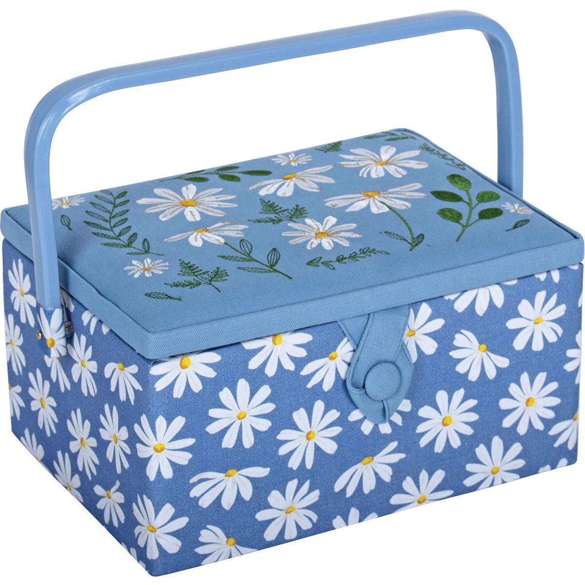 Sewing box with embroidery - Marguerites M