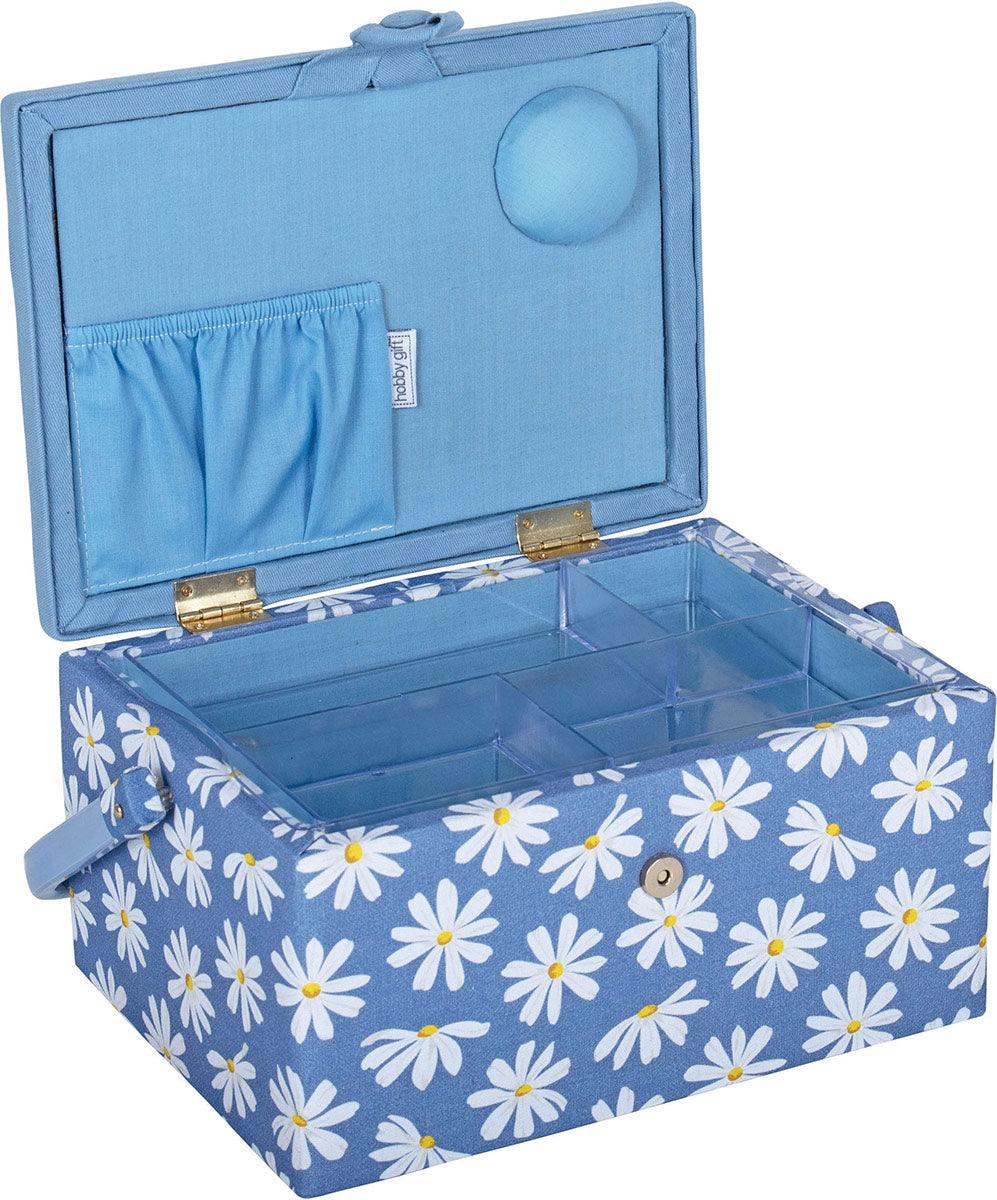 Sewing box with embroidery - Marguerites M