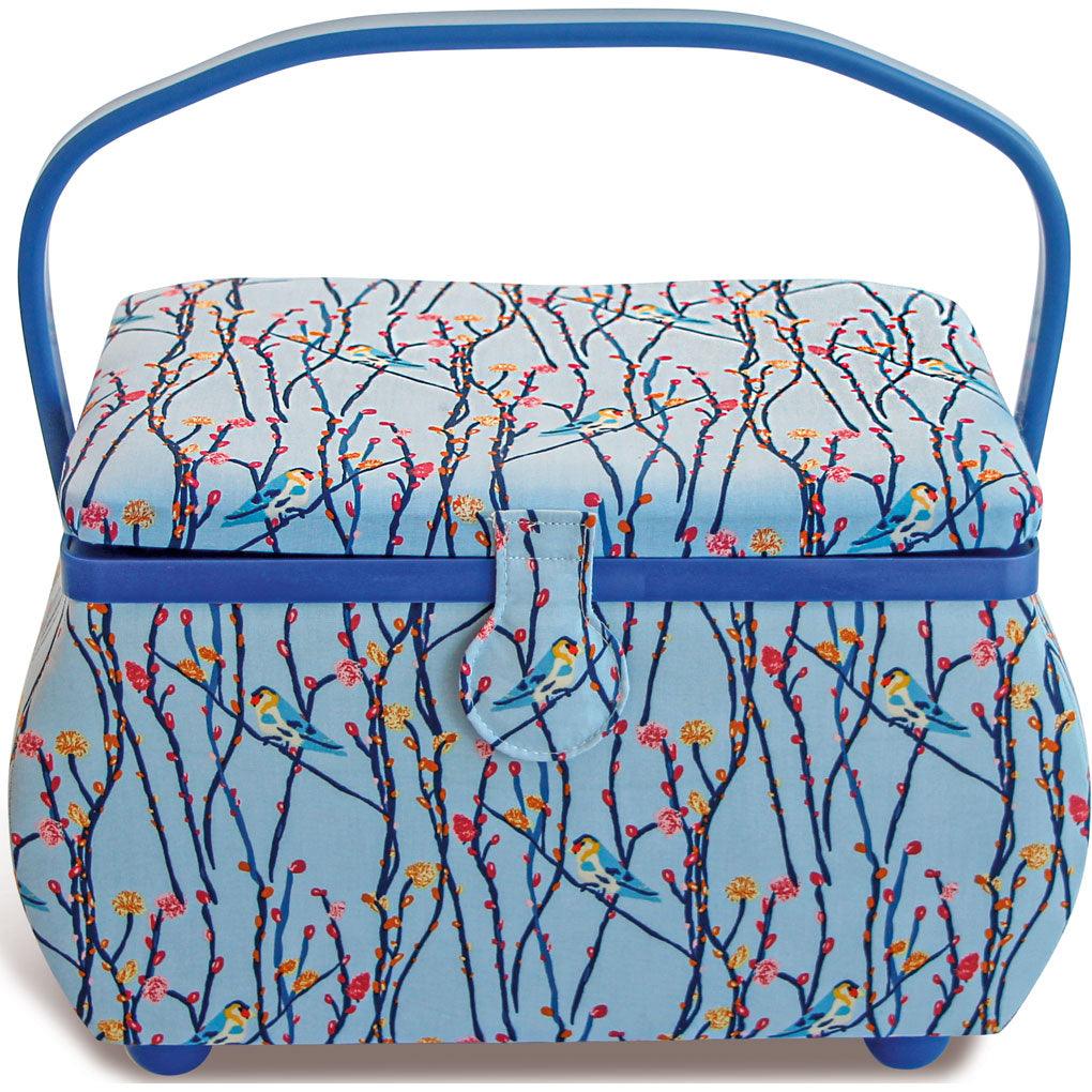 Blue Birds L sewing box