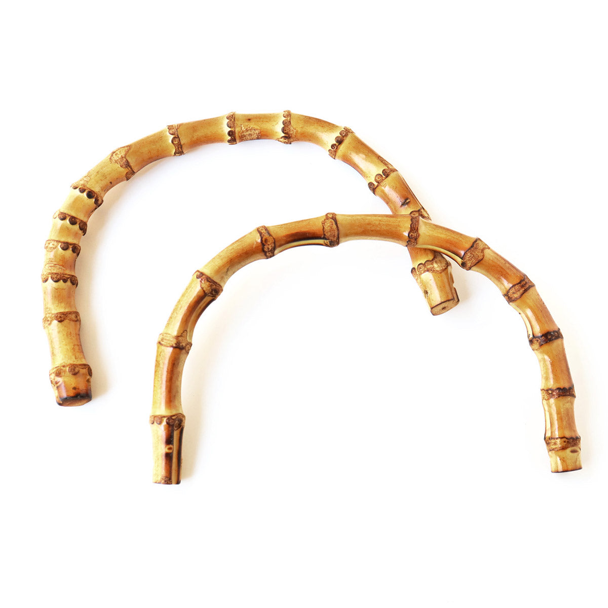 Bamboo half -circle handles for handbag