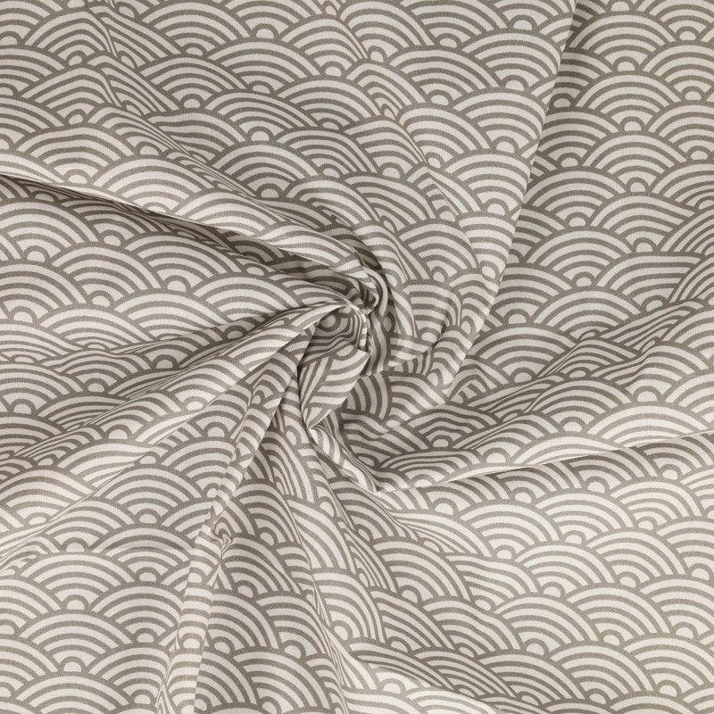 Fantasy cotton poplin fabric - Japan Gray