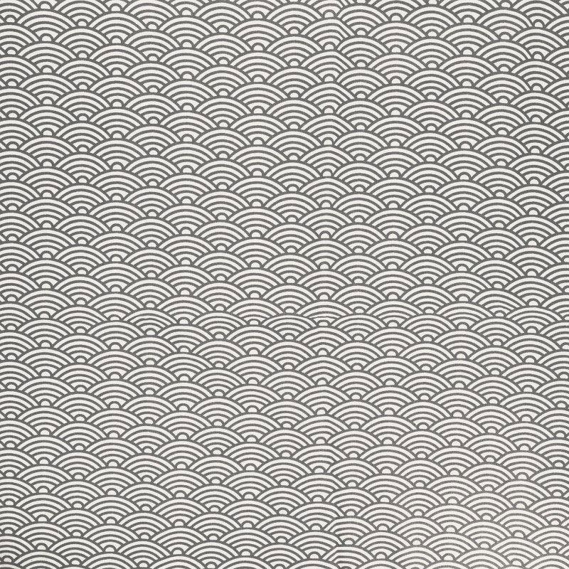 Fantasy cotton poplin fabric - Japan Gray