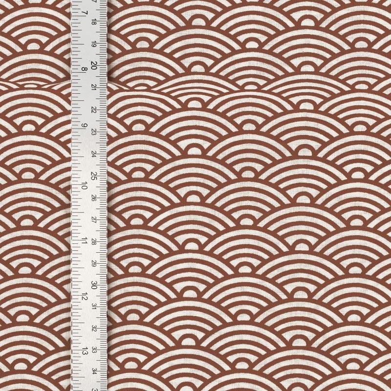 Fantasy cotton poplin fabric - Japan Brown