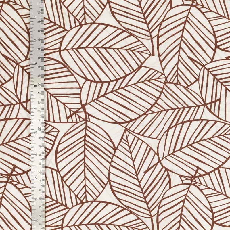 Fantasy cotton poplin fabric - Brown sheet