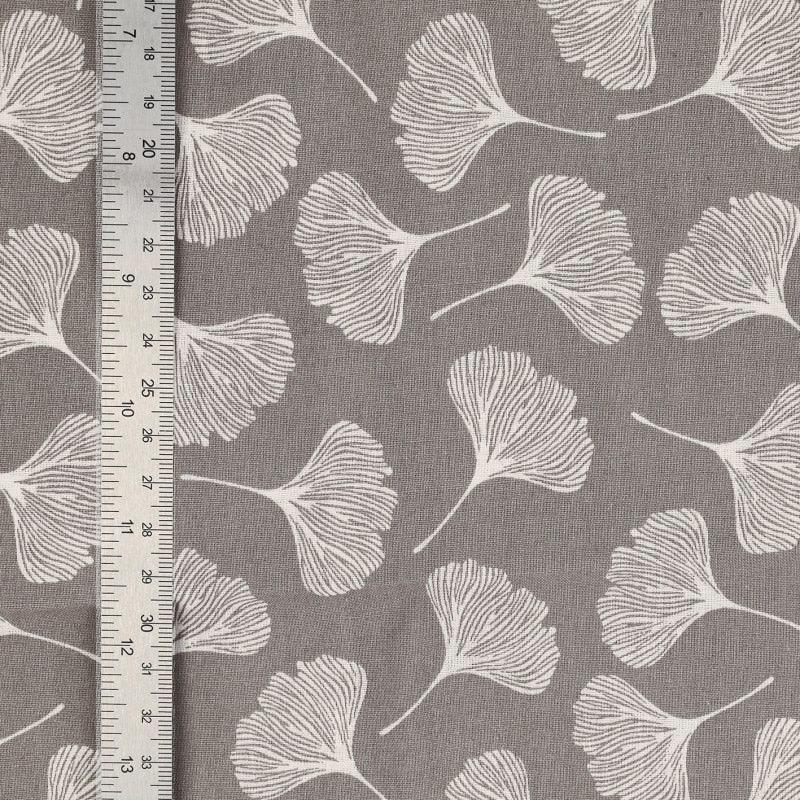 Fantasy Cotton Poplin Stoff - Ginko Grey