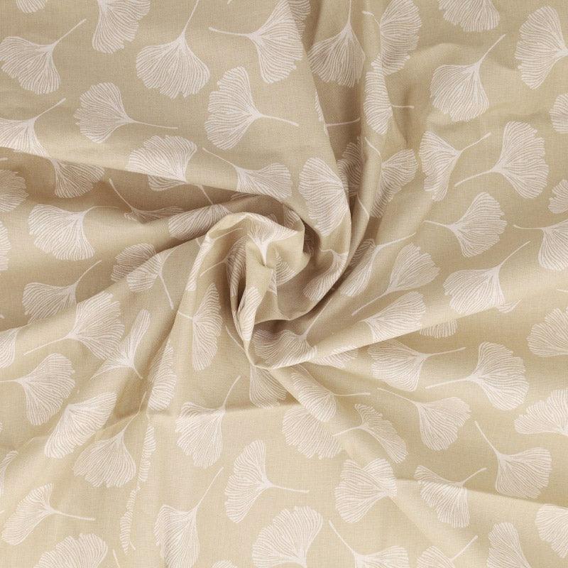 Fantasy cotton poplin fabric - Ginko Galet