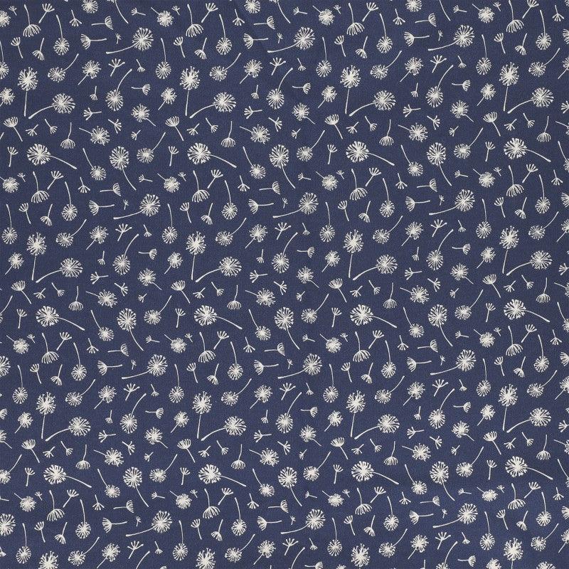 Fantasy Cotton Poplin Stoff - Indigo Umbel