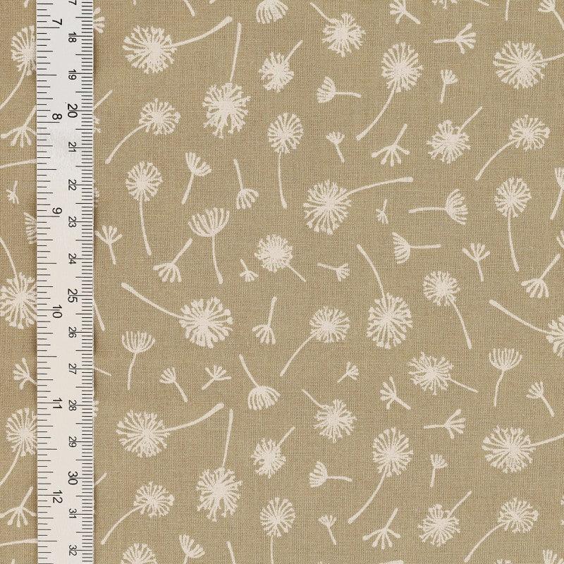 Fantasy cotton poplin fabric - pebble umbel