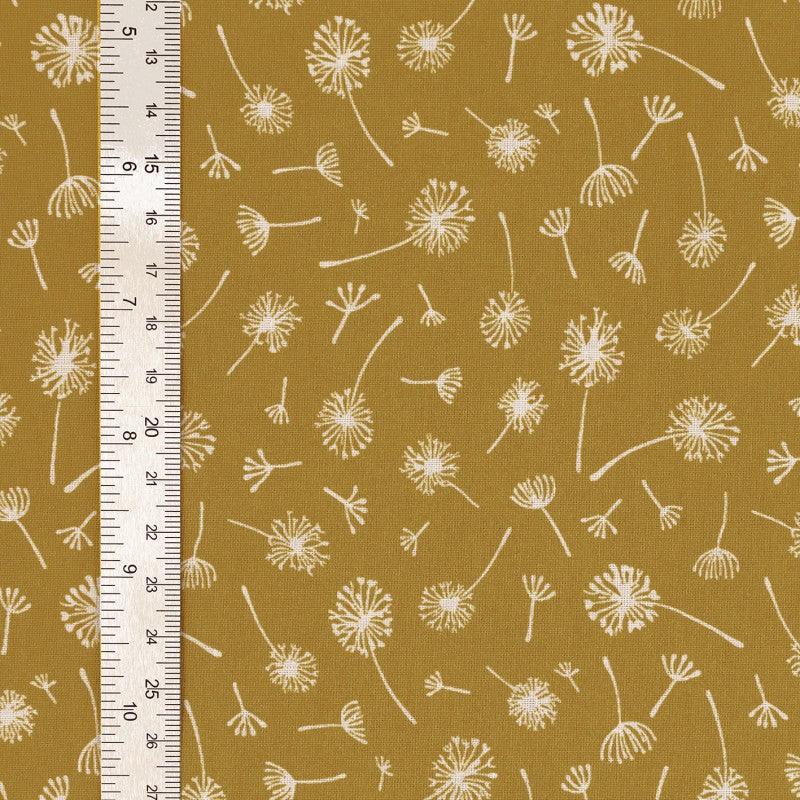 Fantasy cotton poplin fabric - Ombelle curry