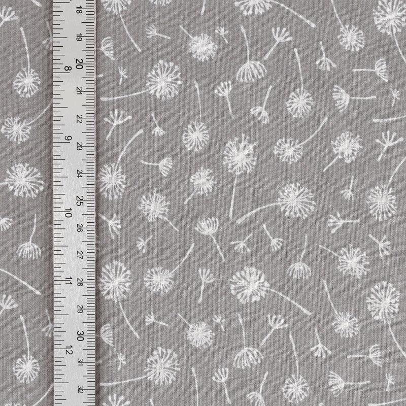 Fantasy cotton poplin fabric - gray umbel