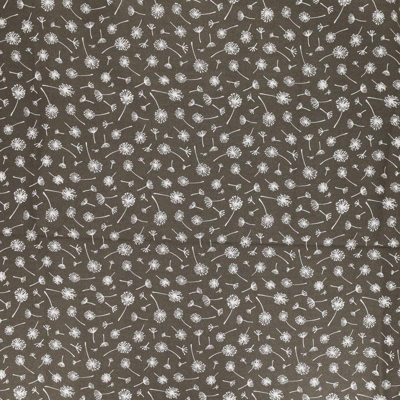 Fantasy cotton poplin fabric - Taupe umbel