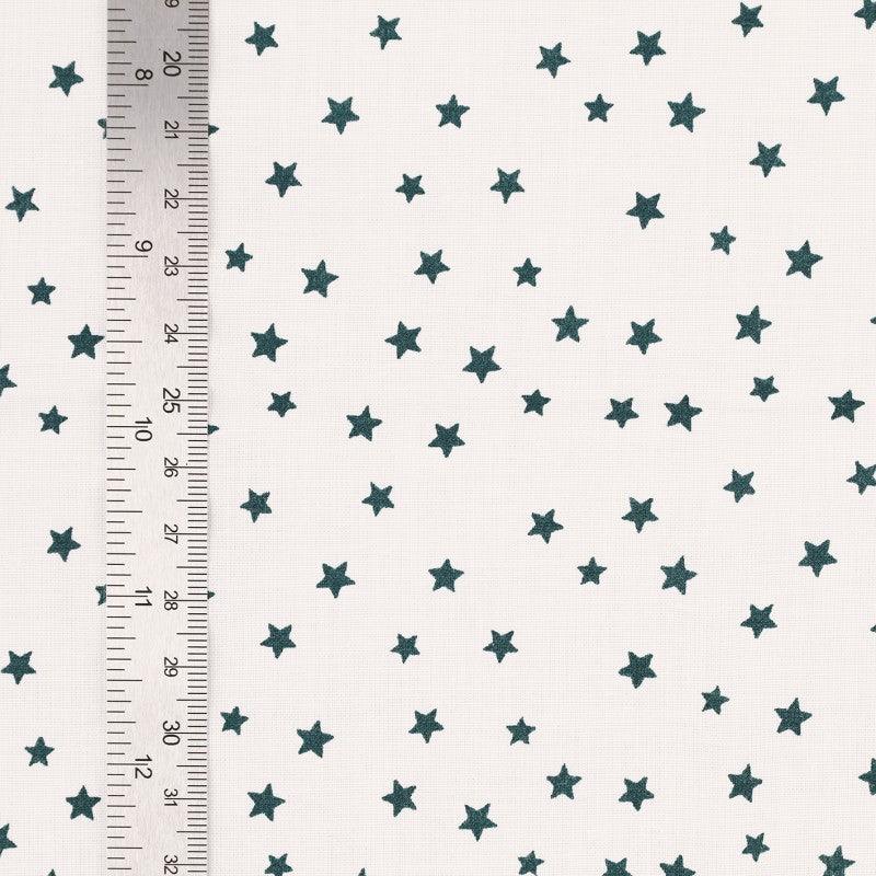 Fantasie -Baumwollpopliner Stoff - Blauer Star