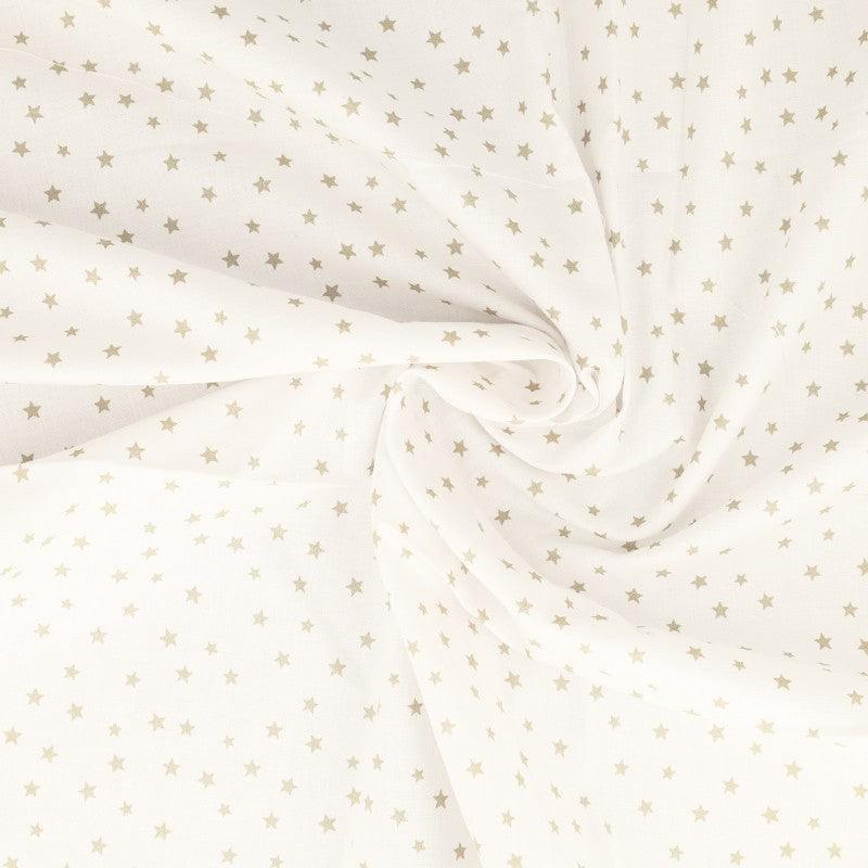 Fantasy cotton poplin fabric - Galet star