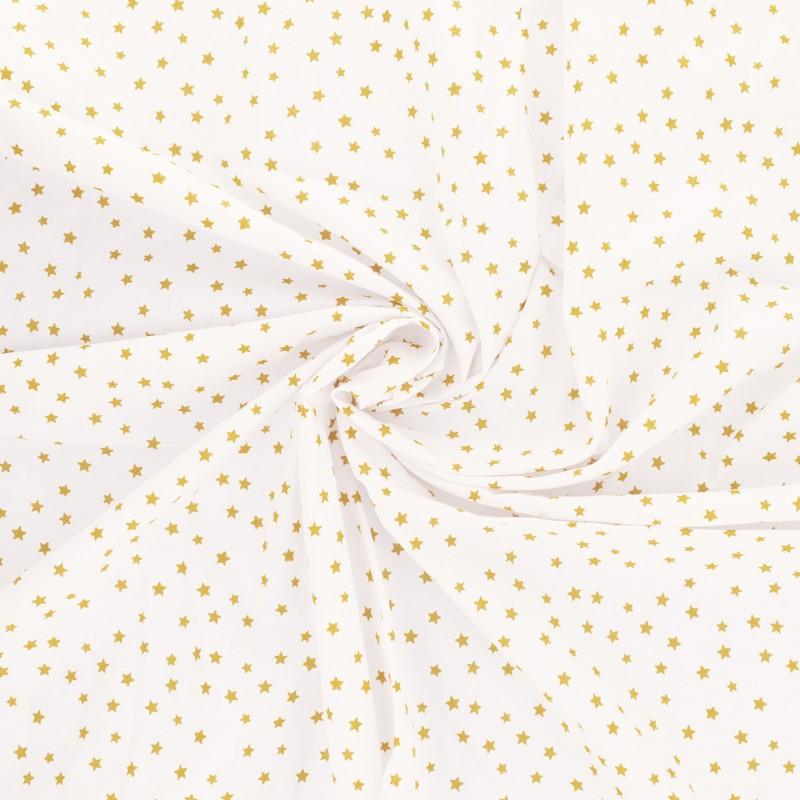 Fantasy cotton poplin fabric - curry star