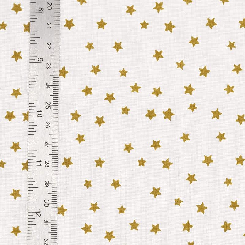 Fantasy cotton poplin fabric - curry star