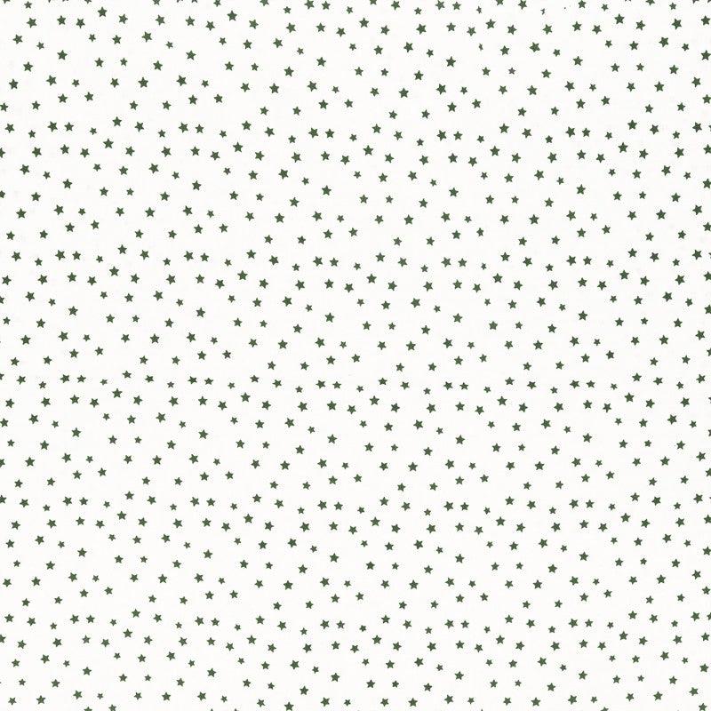 Fantasy cotton poplin fabric - Khaki star