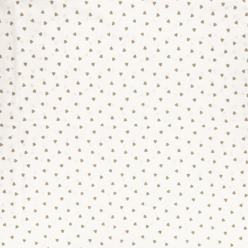 Fantasy cotton poplin fabric - pebble heart