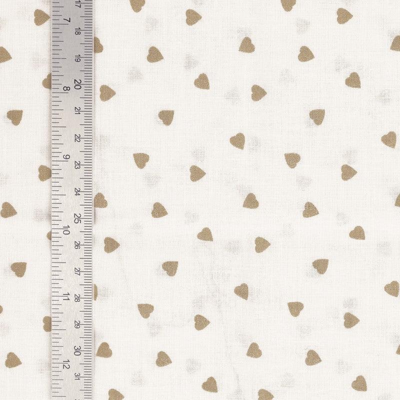 Fantasy Cotton Poplin Stoff - Pebble Heart