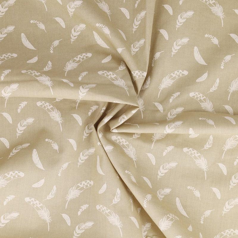 Fantasy cotton poplin fabric - Plume rolle