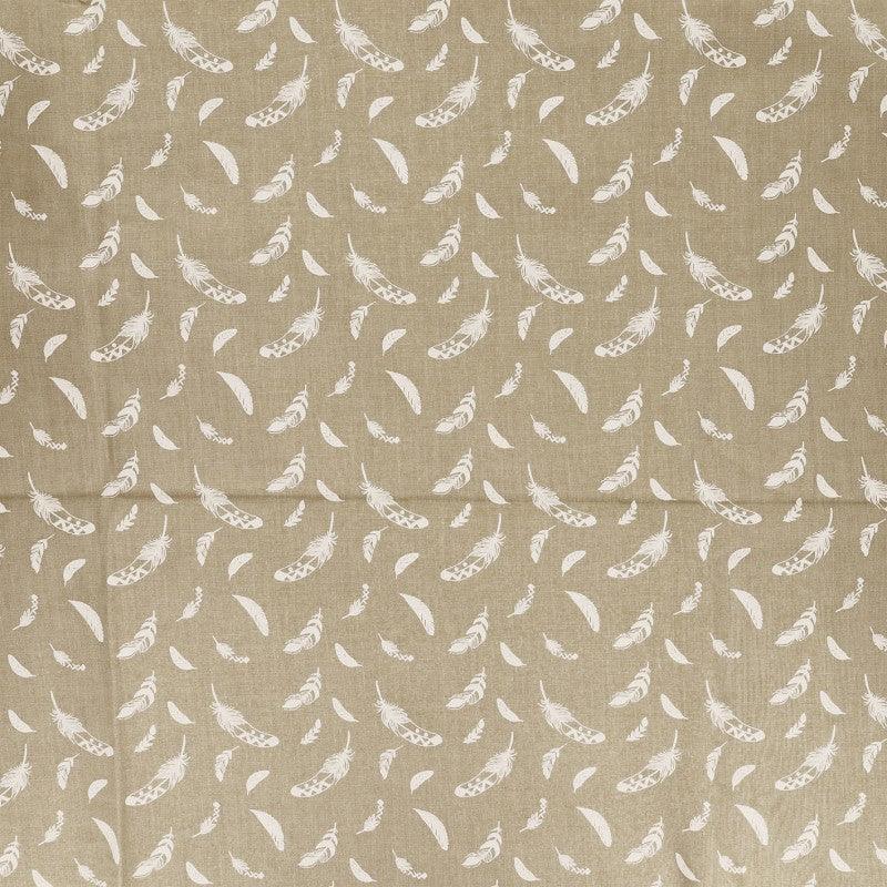 Fantasy cotton poplin fabric - Plume rolle