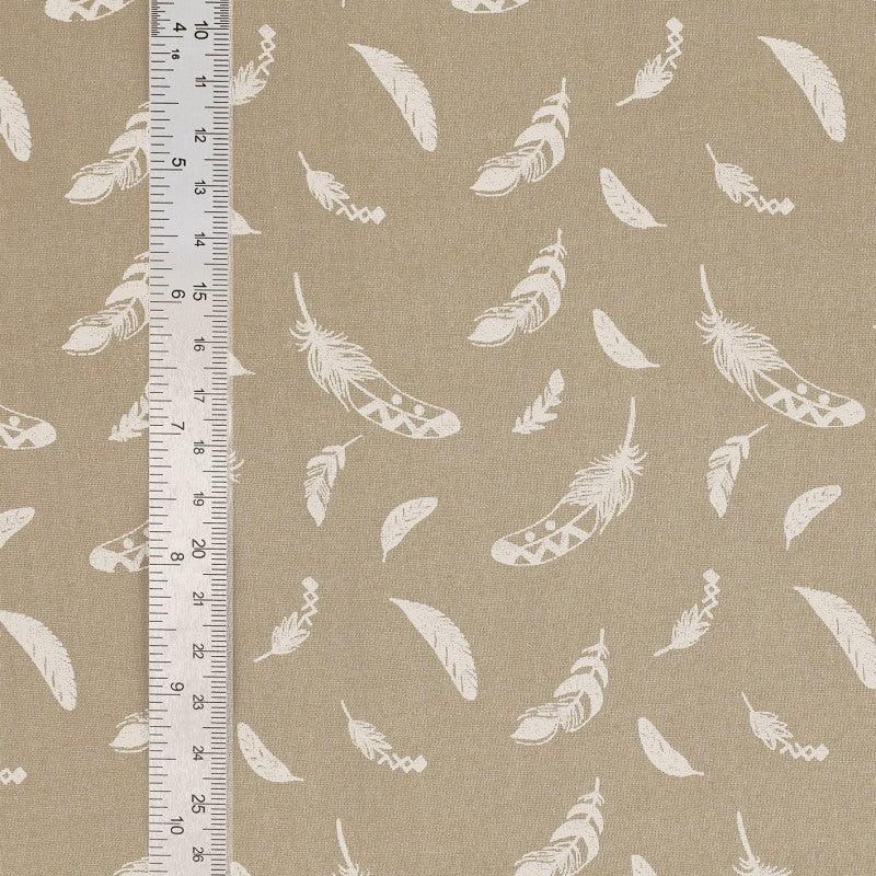 Fantasy cotton poplin fabric - Plume rolle