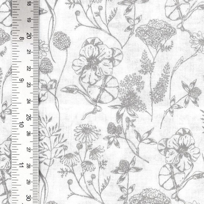 Fantasy cotton poplin fabric - Nadine Gray