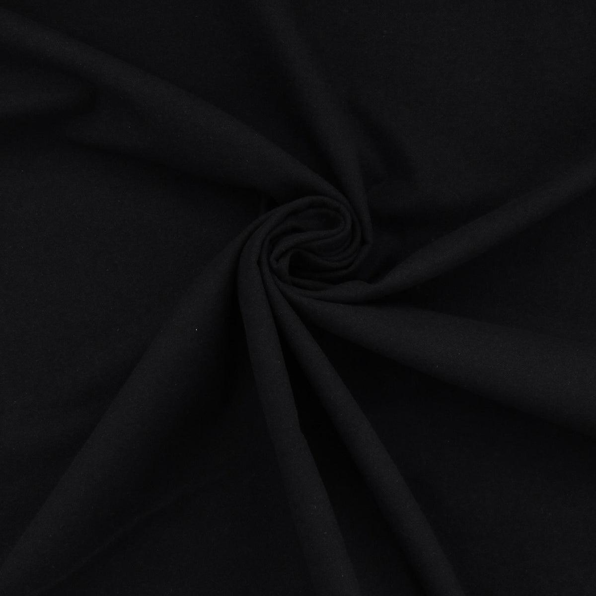 Tissu flanelle - Noir