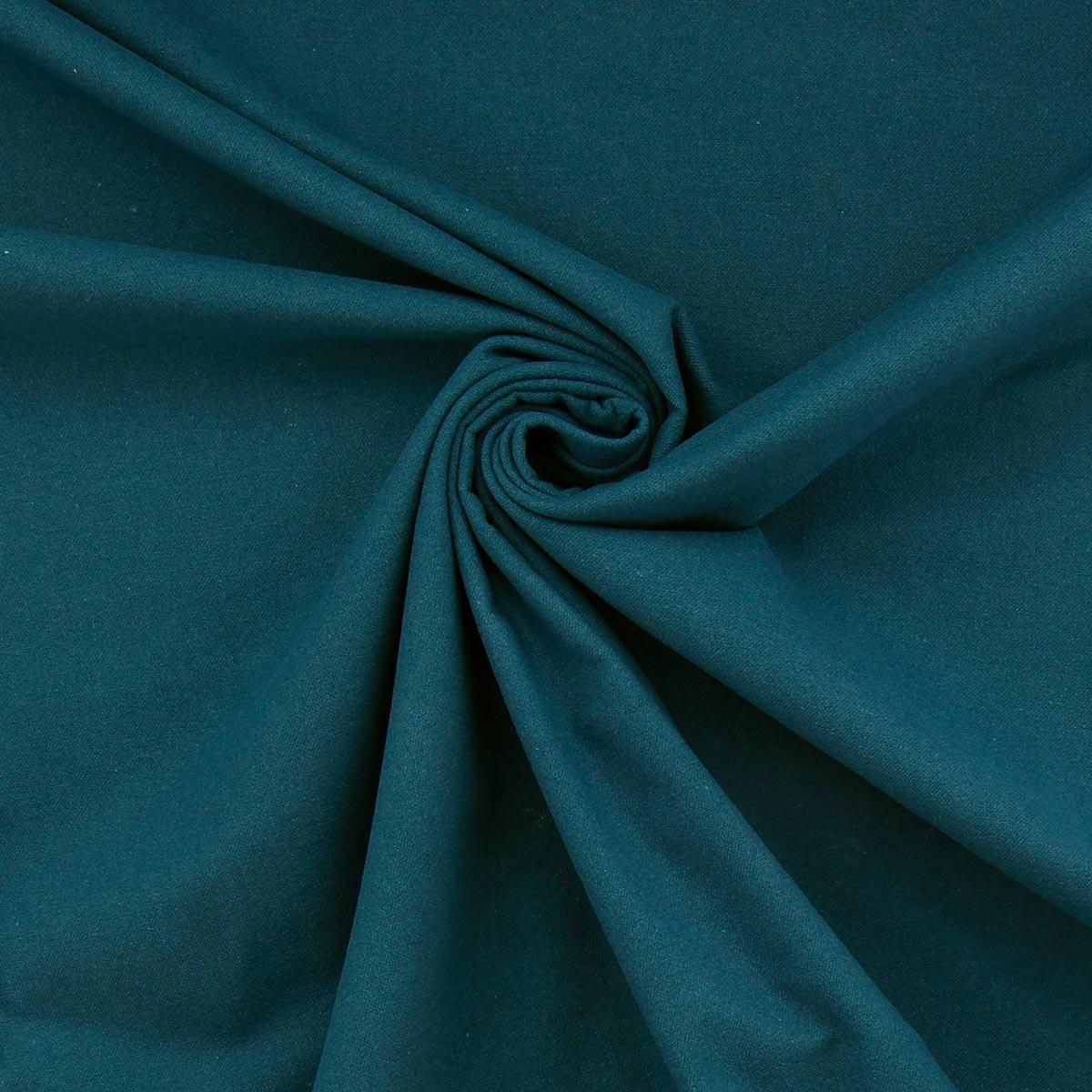 Tissu flanelle - Bleu pétrole